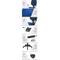 Stacking Office Stuhl Bunte Stoff Stacking Sitzung Trainingsraum Stühle